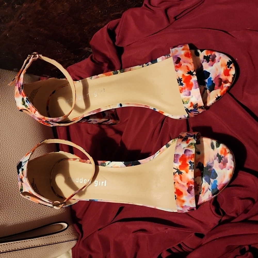 Floral chunky Madden Girl heels